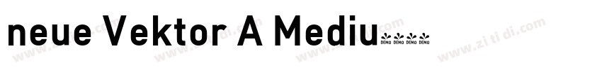 neue Vektor A Mediu字体转换